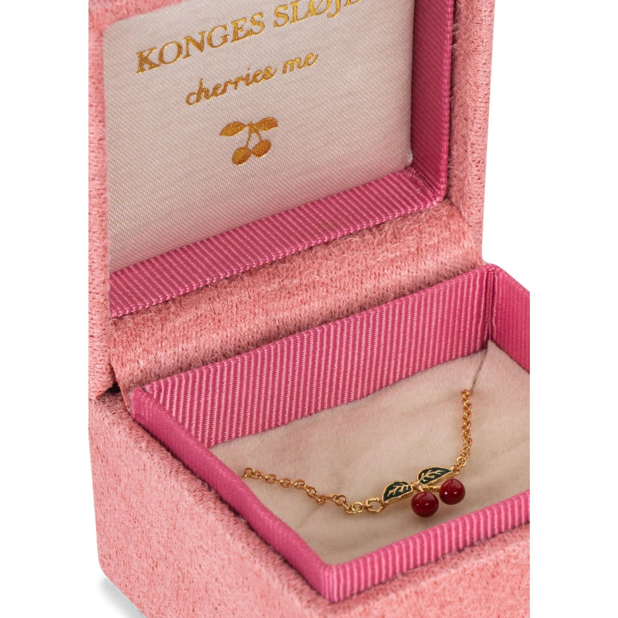 Konges Sløjd Cherry 24K Guld Belagt Cherry Halskæde