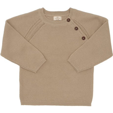 COPENHAGEN COLORS LT TAUPE Strikket PLAIN PULLOVER