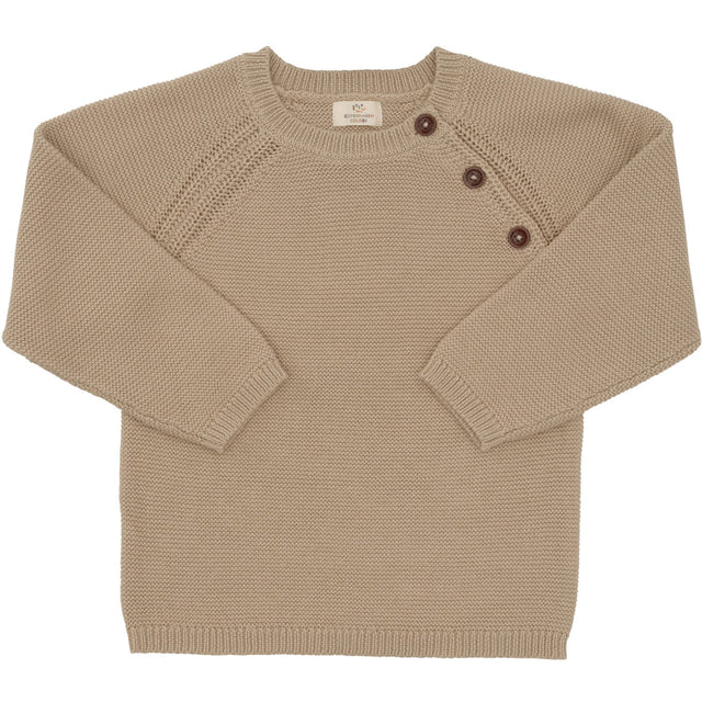 COPENHAGEN COLORS LT TAUPE Strikket PLAIN PULLOVER