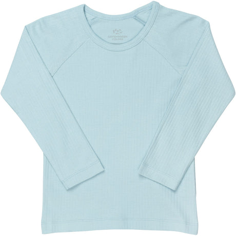 COPENHAGEN COLORS LT. BLUE RIB JERSEY CLASSIC LONGSLEEVE Skjorte