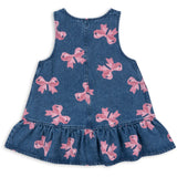 Konges Sløjd Bella Sløjfe Magot Kjole Denim GOTS