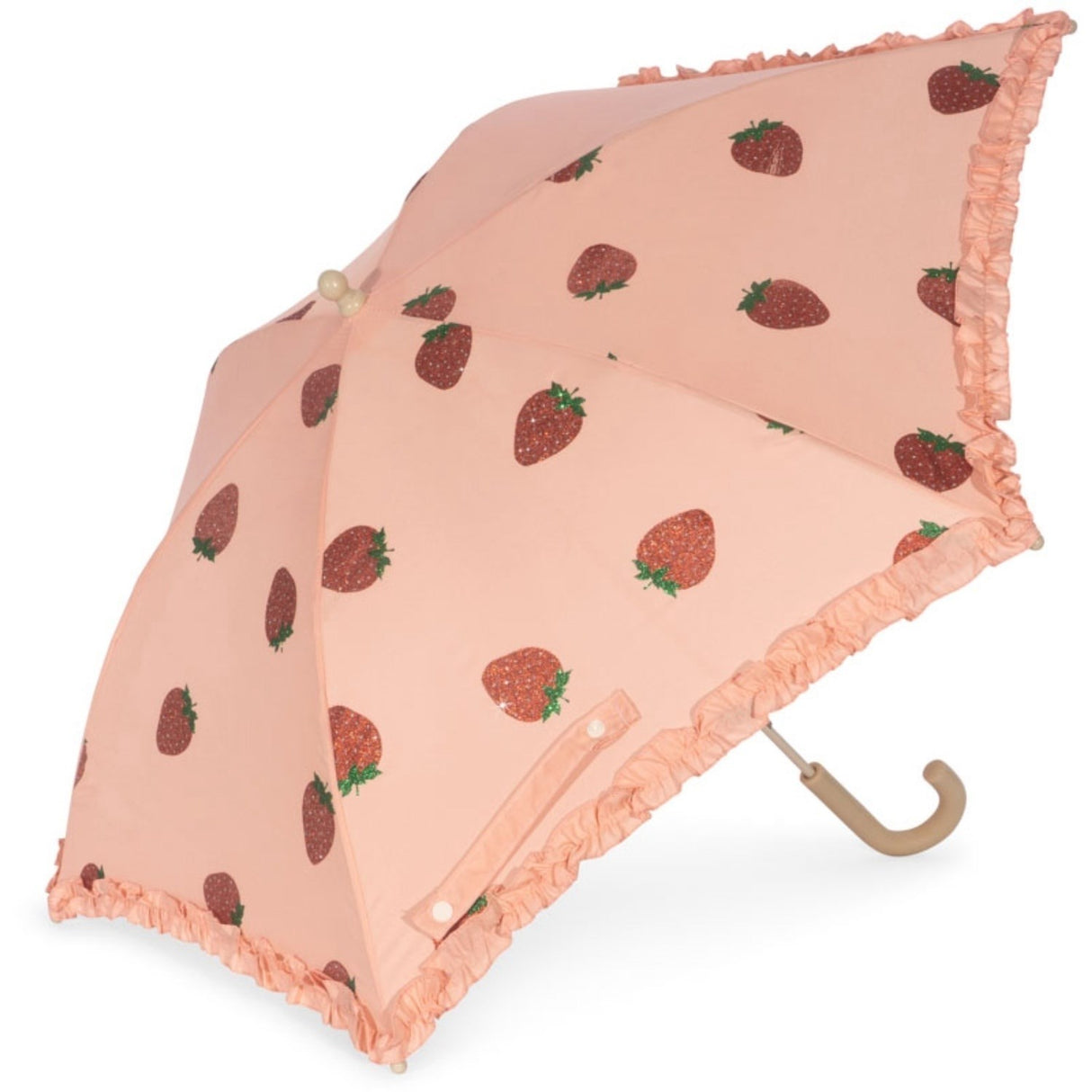 Konges Sløjd Strawberry Glitter Flæse Paraply