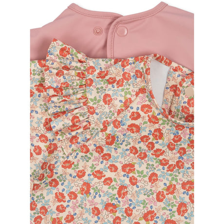 Konges Sløjd Kaluka/Bridal Rose 2 Pak Dinner Hagesmæk Med Ærmer og Flæse