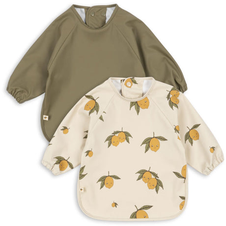 Konges Sløjd Sweet and Sour/Aloe 2 Pak Dinner Hagesmæk Med Ærmer