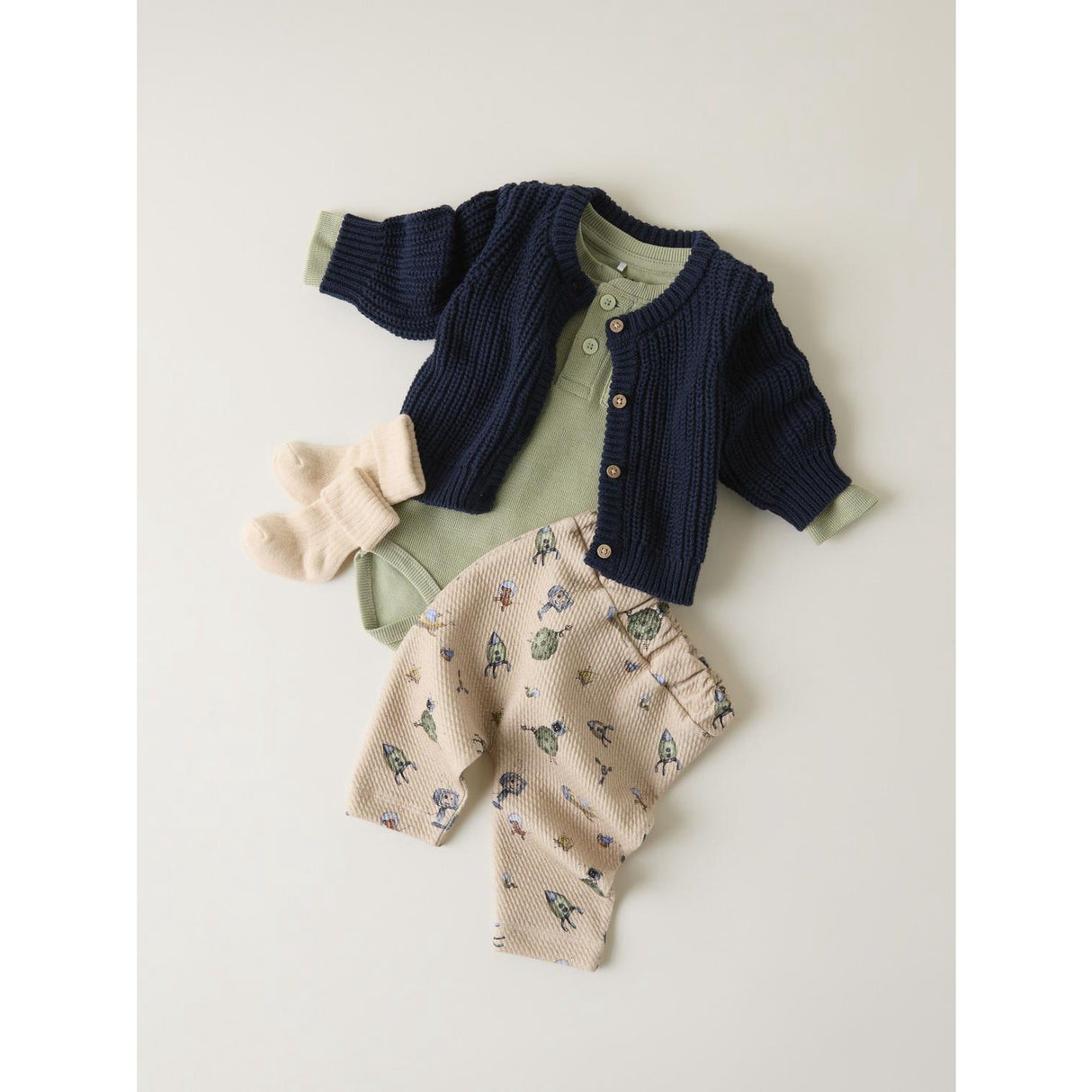 Name It Cement Nirman Heavy Jersey Bukser