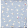 MarMar New Born Modal Smooth Print Blue Moomin Alida Babytæppe