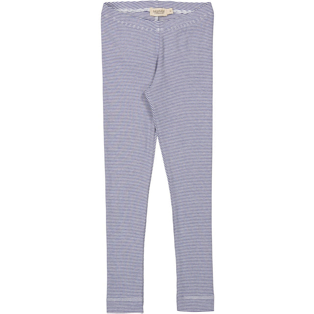 MarMar Modal Fine Rib Blue Stripe Leggings