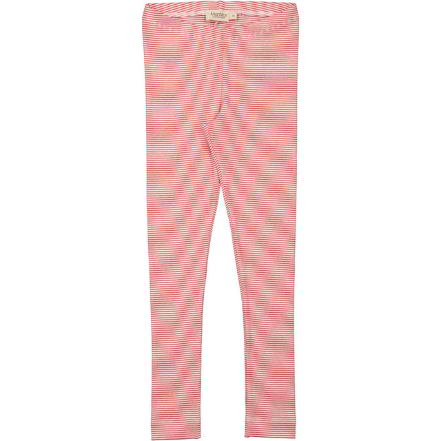 MarMar Modal Fine Rib Red Stripe Leggings