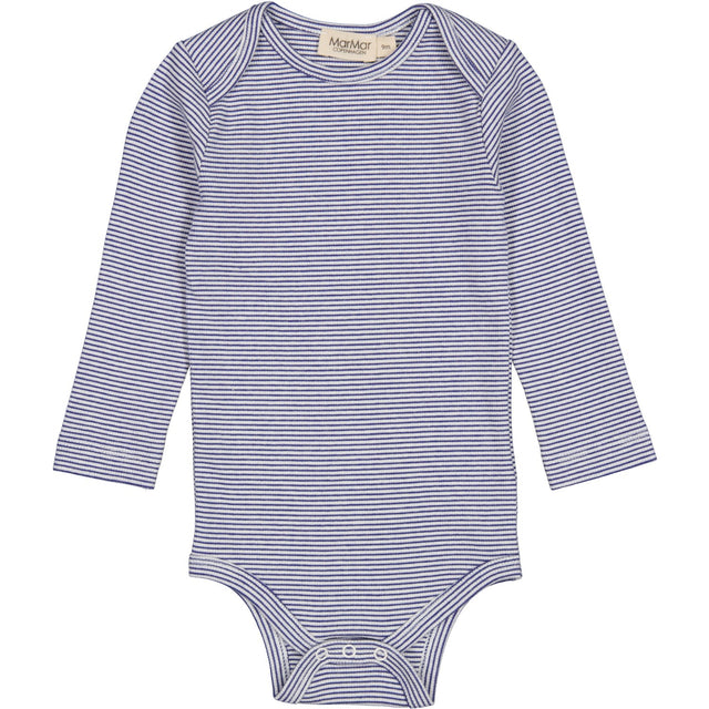 MarMar Modal Fine Rib Blue Stripe Ben Body