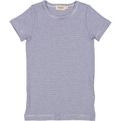 MarMar Modal Fine Rib Blue Stripe Tago T-shirt