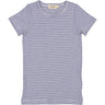 MarMar Modal Fine Rib Blue Stripe Tago T-shirt
