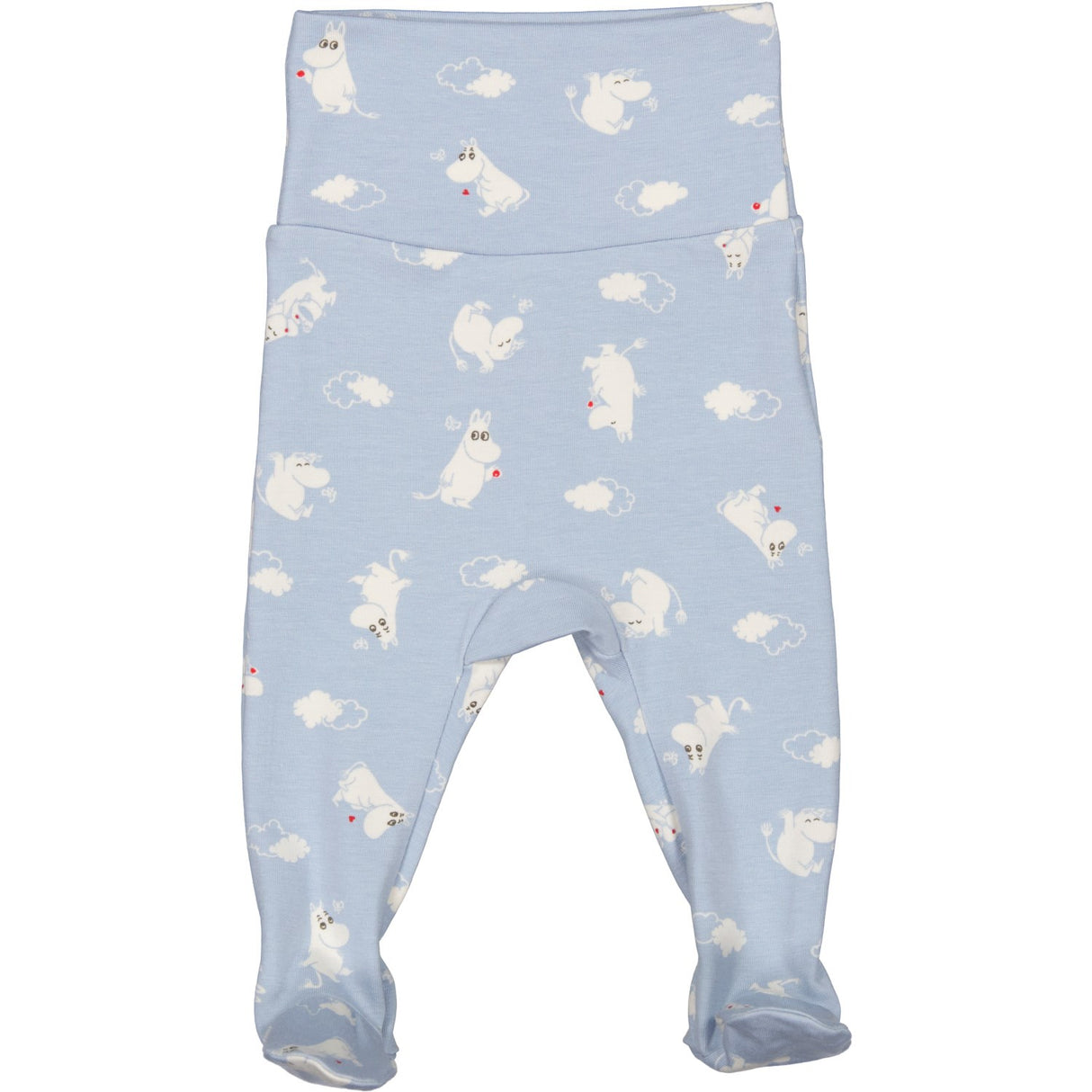 MarMar New Born Modal Smooth Print Blue Moomin Pixa Bukser