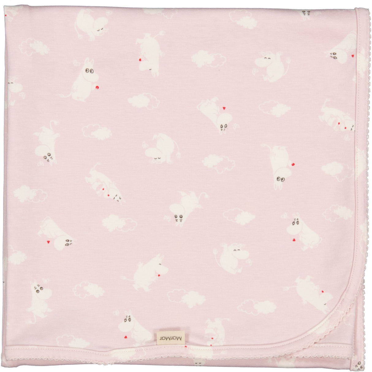 MarMar New Born Modal Smooth Print Rose Moomin Alida Babytæppe