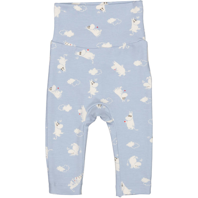 MarMar New Born Modal Smooth Print Blue Moomin Piva Bukser