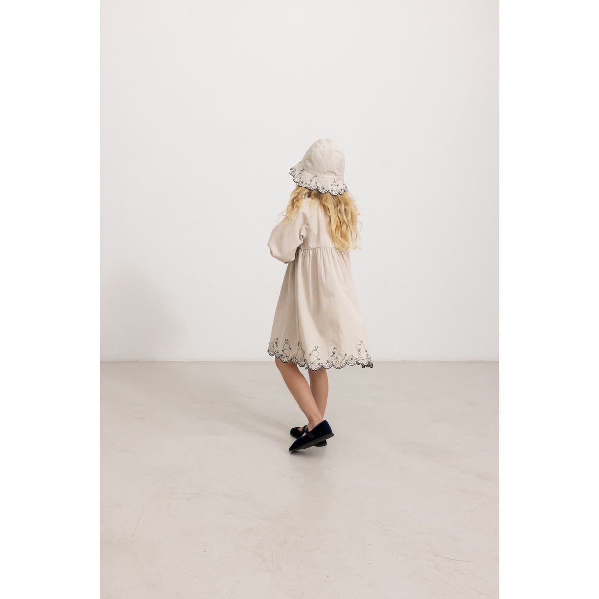 MarMar Cotton Texture Dancing Moomins Dawson Kjole