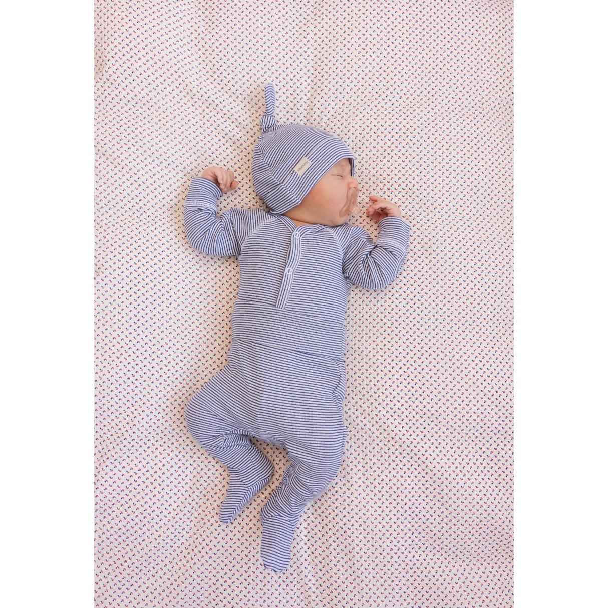 MarMar New Born Modal Fine Rib Blue Stripe Bruno Body