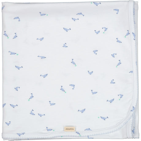 MarMar New Born Modal Smooth Print Dolphin Alida Babytæppe