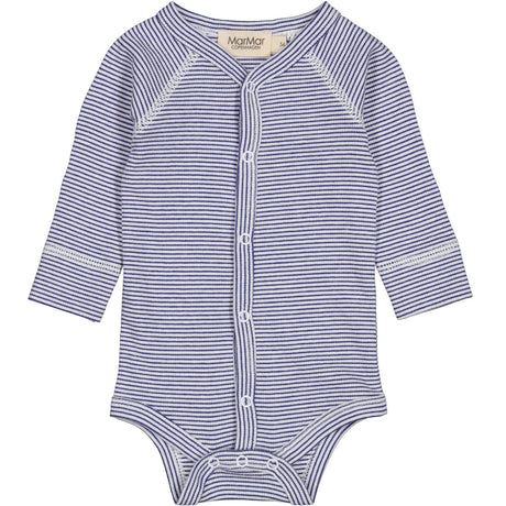MarMar New Born Modal Fine Rib Blue Stripe Bruno Body