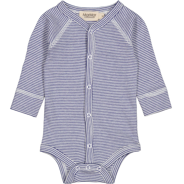MarMar New Born Modal Fine Rib Blue Stripe Bruno Body