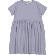 MarMar Modal Fine Rib Blue Stripe Dioa Kjole