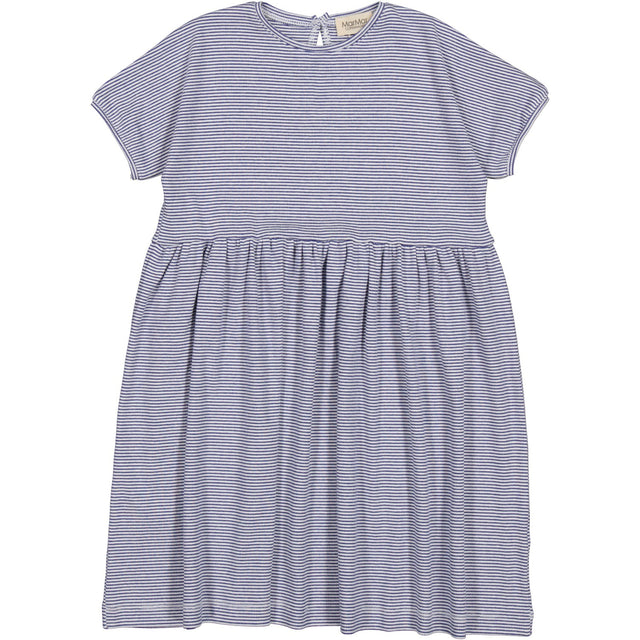 MarMar Modal Fine Rib Blue Stripe Dioa Kjole