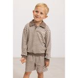 MarMar Modal Sweat Brown Stripe Melange Thanos Polo