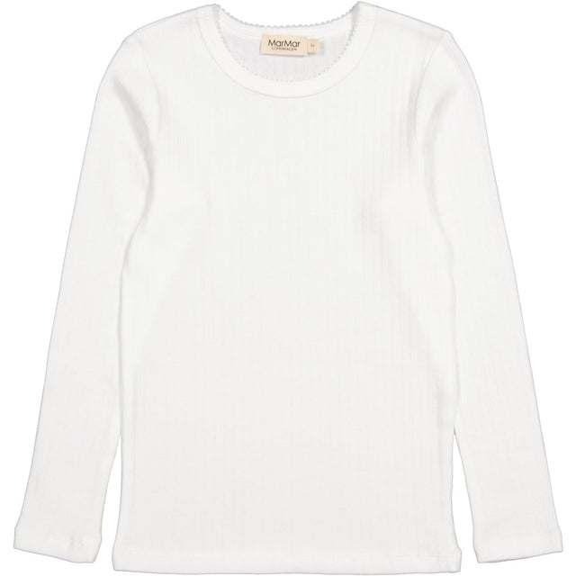 MarMar Modal Pointelle Gentle White Tamra Bluse