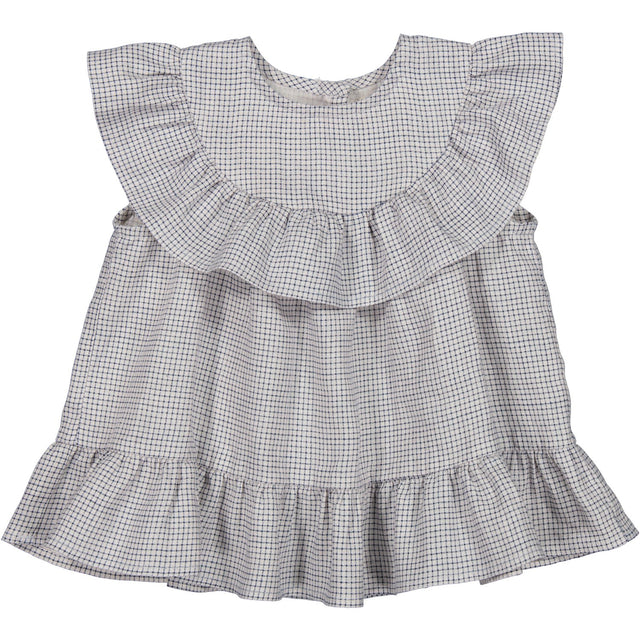 MarMar Linen Mini Check Tipa Top