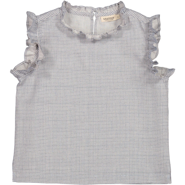 MarMar Linen Mini Check Tirra Top