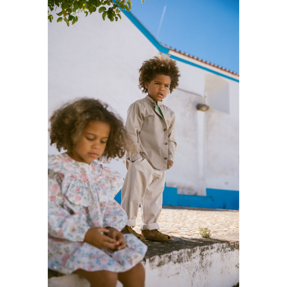 MarMar Poplin Summer Bloom Delsa LS Kjole