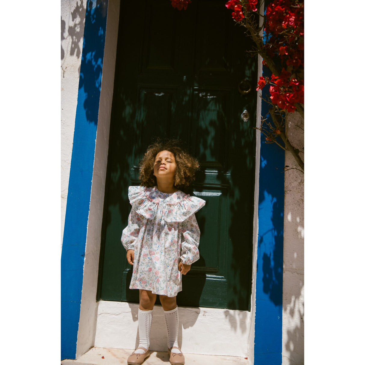 MarMar Poplin Summer Bloom Delsa LS Kjole