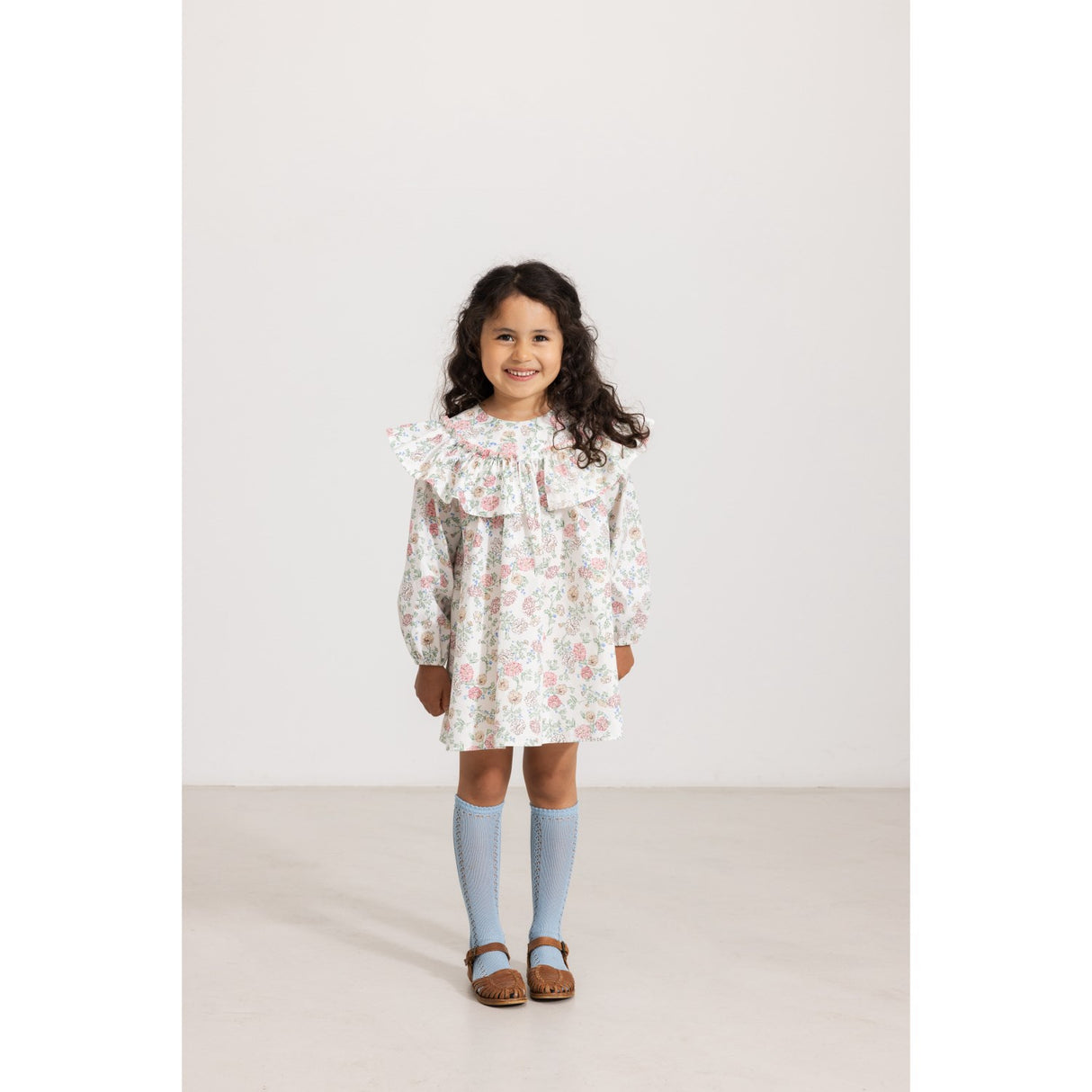 MarMar Poplin Summer Bloom Delsa LS Kjole