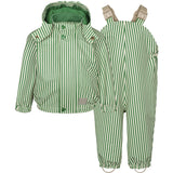 MarMar Rainwear Green Stripes Oddy Sæt Outerwear