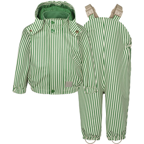 MarMar Rainwear Green Stripes Oddy Sæt Outerwear