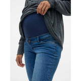 Mama;licious Medium Blue Denim Mila Slim Medium Blue Jeans Noos