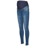 Mama;licious Medium Blue Denim Mila Slim Medium Blue Jeans Noos