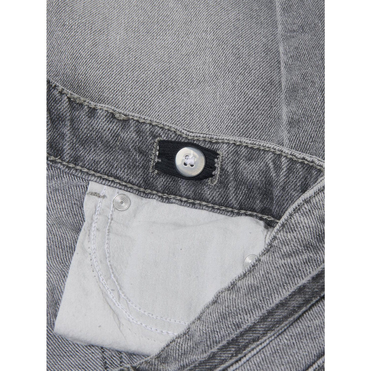 kids ONLY Medium Grey Denim Gianna Belted Midi Nederdel Dot Denim