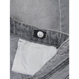 kids ONLY Medium Grey Denim Gianna Belted Midi Nederdel Dot Denim