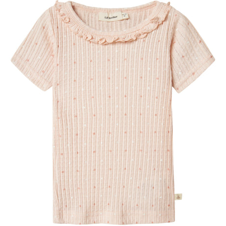 Lil'Atelier Peach Blush Hulla Hua Slim T-Shirt