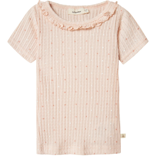 Lil'Atelier Peach Blush Hulla Hua Slim T-Shirt