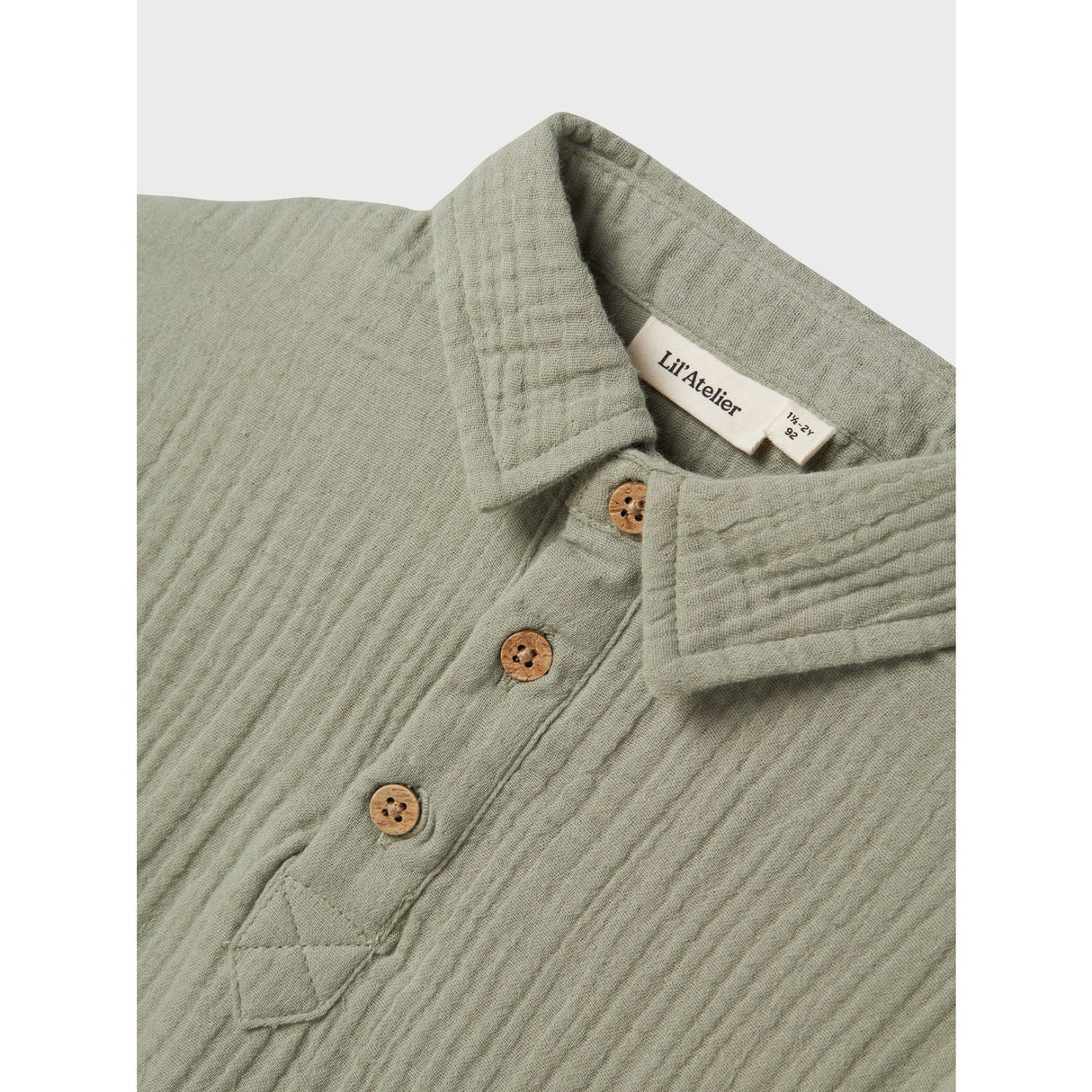 Lil'Atelier Seagrass Janu Loose Skjorte