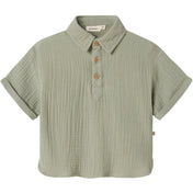 Lil'Atelier Seagrass Janu Loose Skjorte