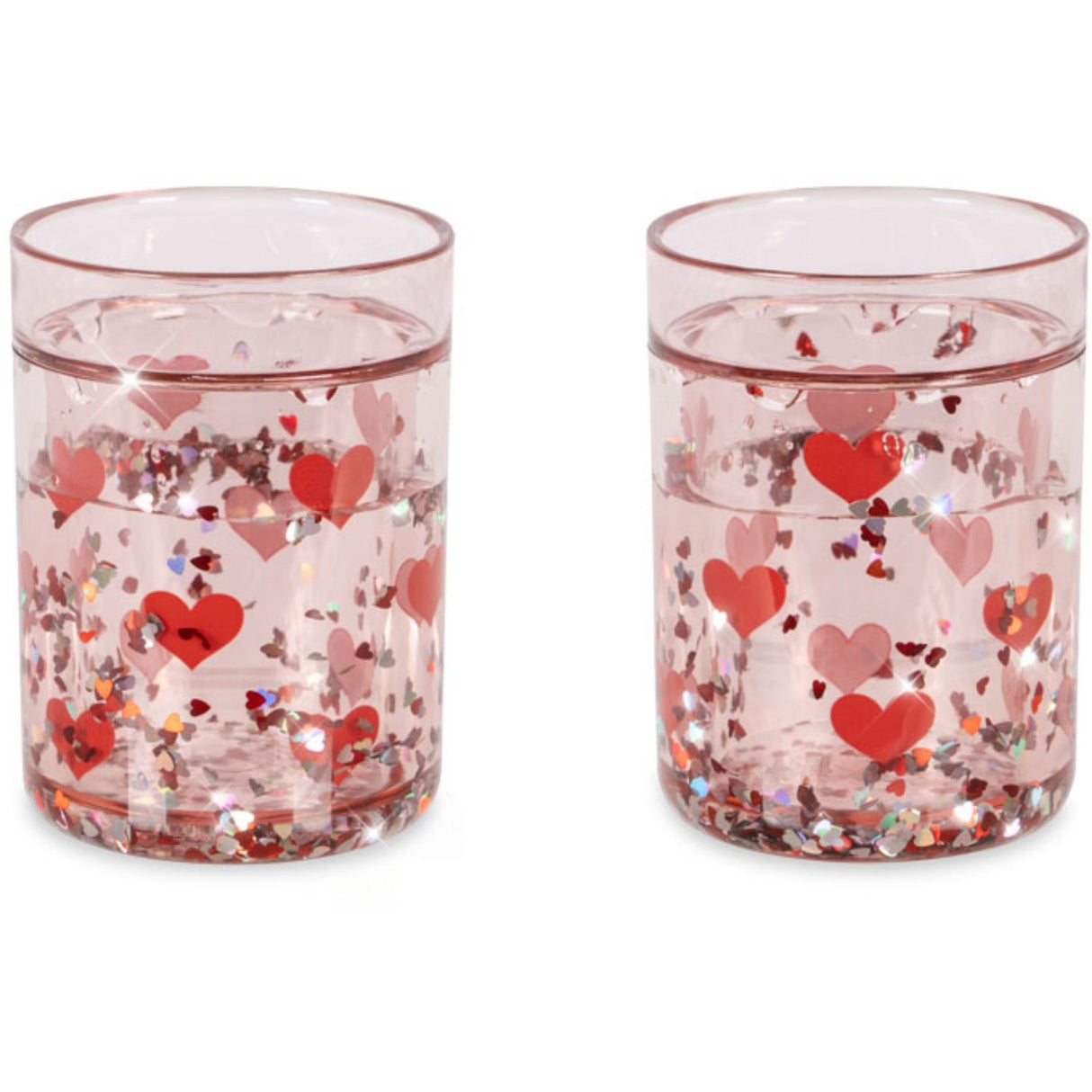 Konges Sløjd Heart 2-Pak Glitter Kopper