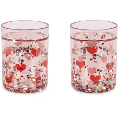Konges Sløjd Heart 2-Pak Glitter Kopper