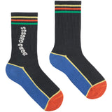 Bobo Choses Dark Grey Farve Block Lange Strømper