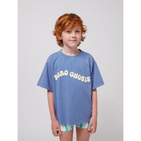 Bobo Choses Blue Wavy T-Shirt