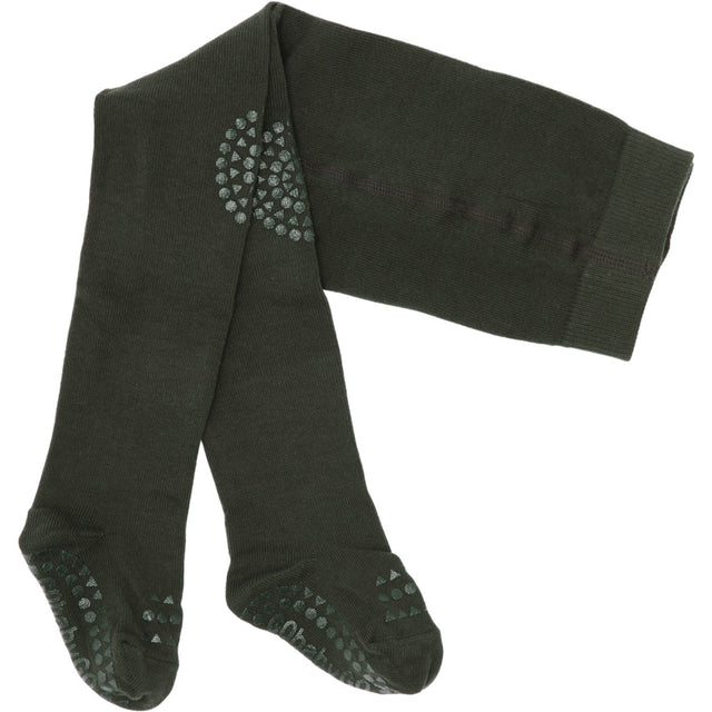 Gobabygo Forest Green Crawling Strømpebukser Organic Bomuld