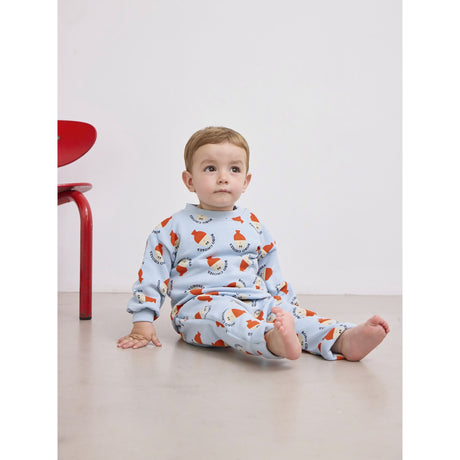 Bobo Choses Lys Blue Morning Egg All Over Sweatshirt