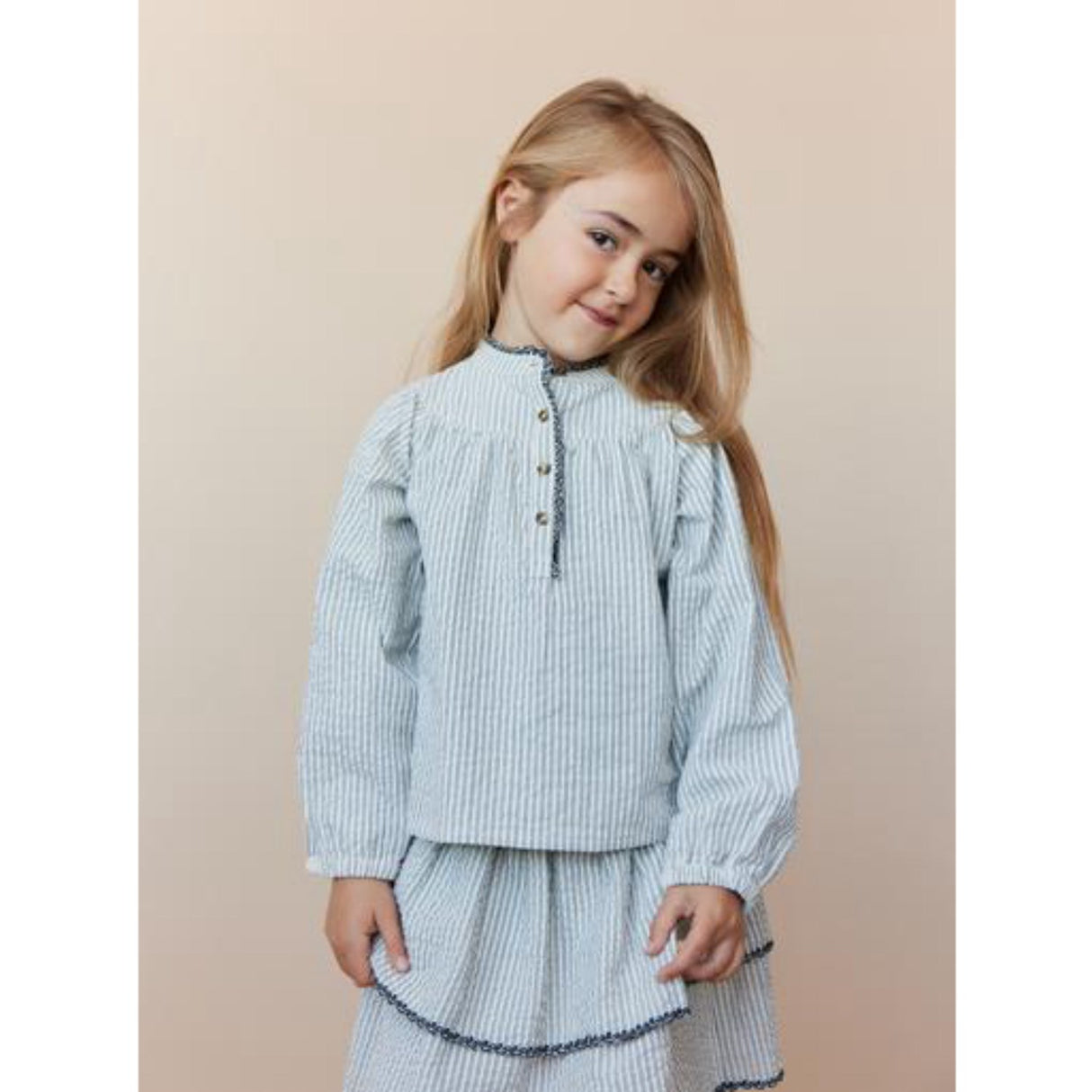 Sofie Schnoor Black Thin Stripe Nederdel