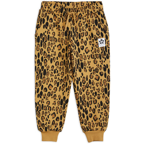 Mini Rodini Beige Basic Leopard Sweatpants